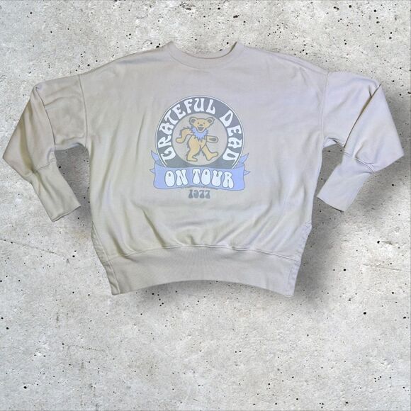 Greatful Dead 1977 Tour Sweatshirt Size L Soft A&F Collection 2021 Reprint - Picture 1 of 8